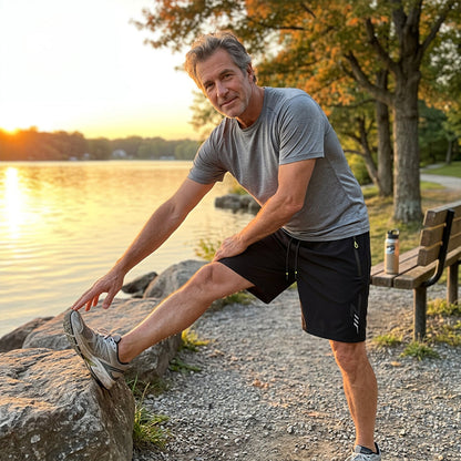 Pantalones cortos deportivos de secado rápido para hombre