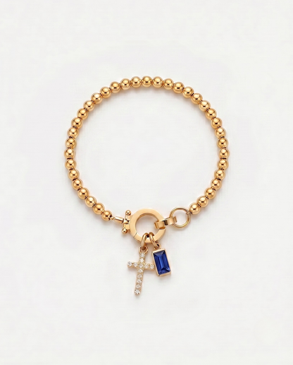 PULSERA FE Y BRILLO