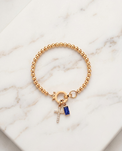PULSERA FE Y BRILLO