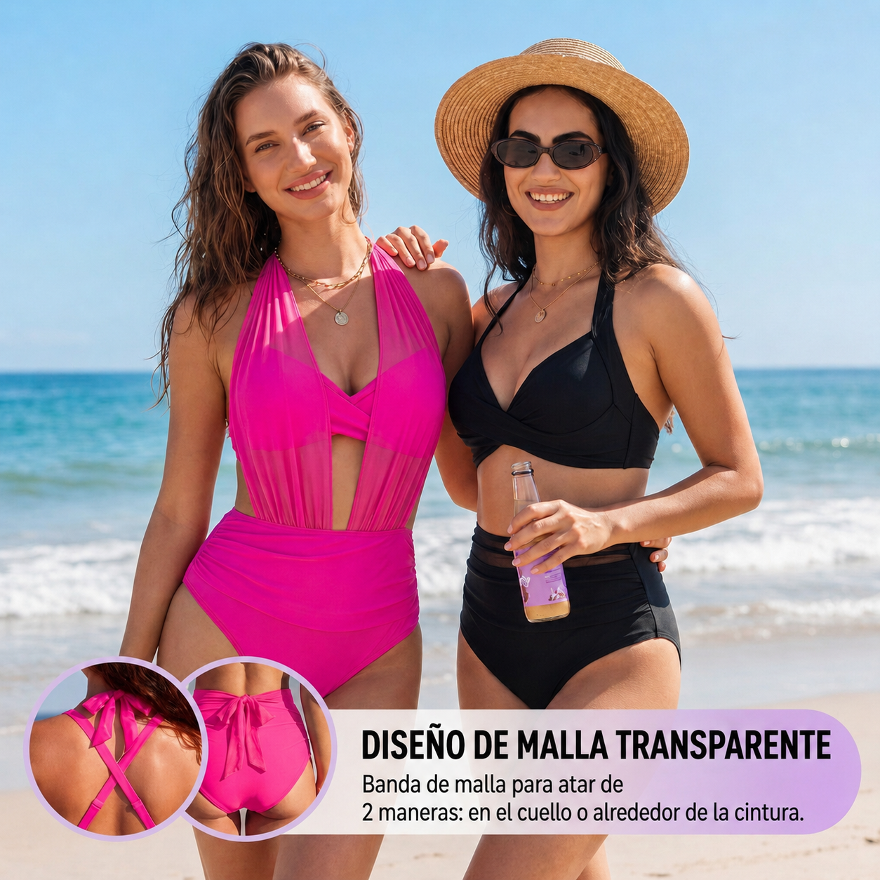 Sabina | Bikini 2 en 1 de talle alto con efecto moldeador