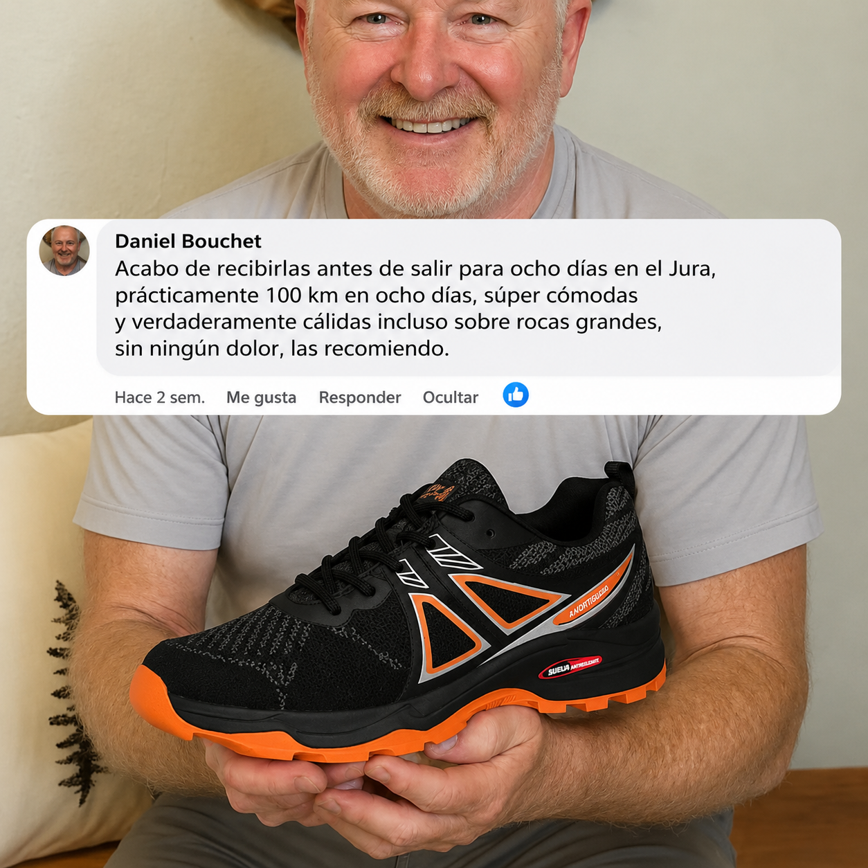 TrekPro™ - Zapatillas ortopédicas cómodas para caminar para hombre