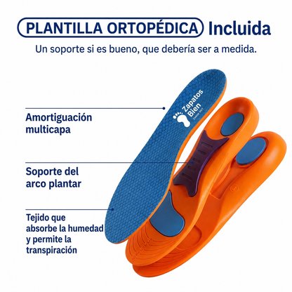TrekPro™ - Zapatillas ortopédicas cómodas para caminar para hombre