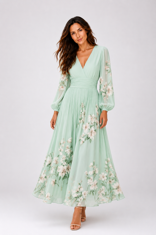 Helena - Vestido midi con estampado floral