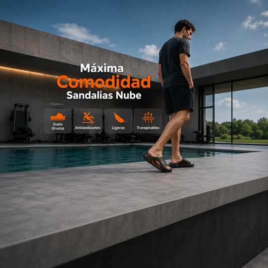 🌞¡Novedades!🏖️ sandalias antideslizantes tipo nube para hombre con suela gruesa