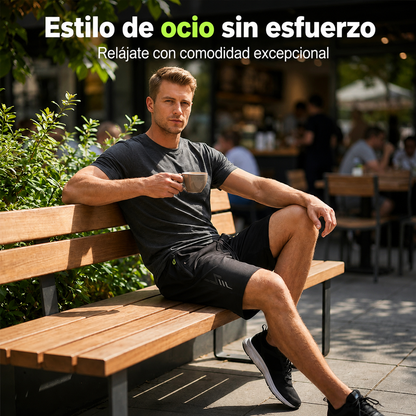 Pantalones cortos deportivos de secado rápido para hombre