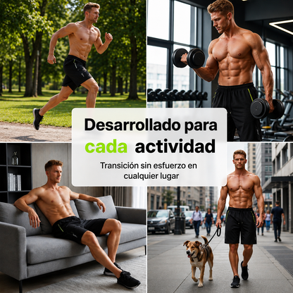 Pantalones cortos deportivos de secado rápido para hombre