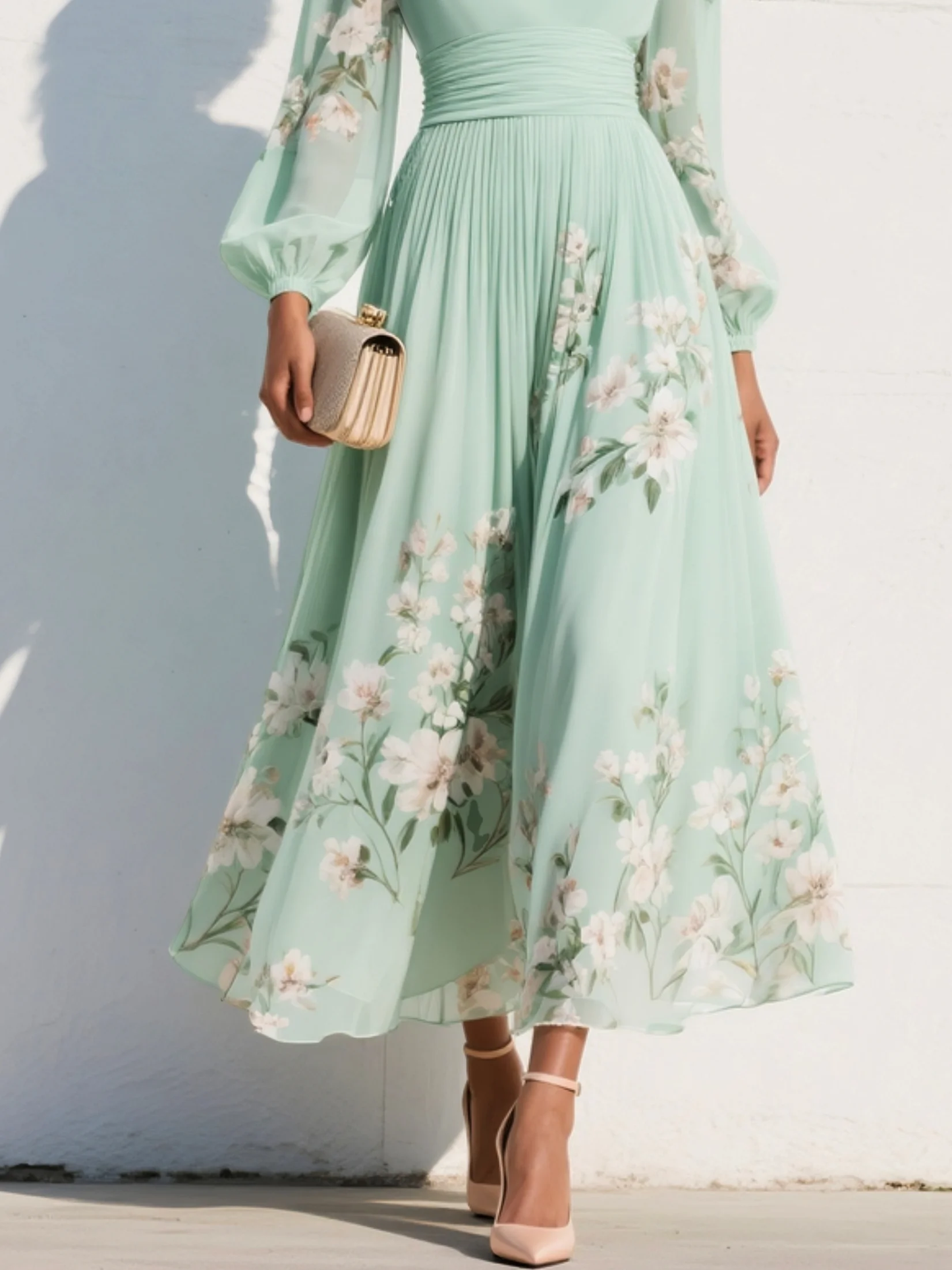 Helena - Vestido midi con estampado floral