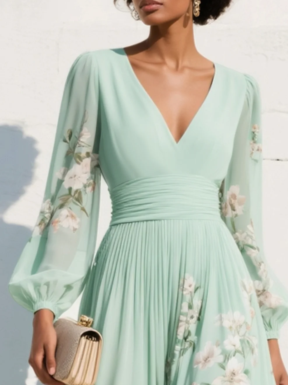 Helena - Vestido midi con estampado floral