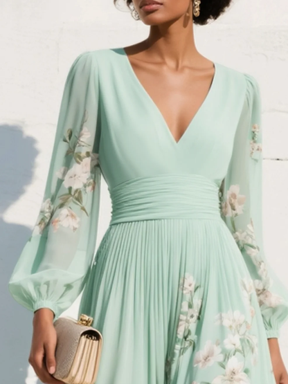 Helena - Vestido midi con estampado floral