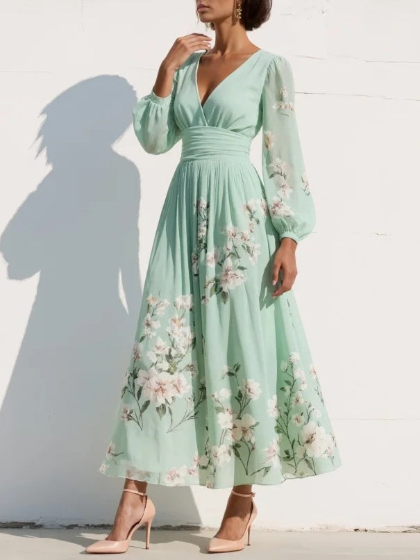 Helena - Vestido midi con estampado floral