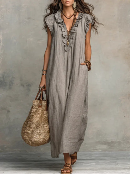 Camila | Vestido largo bohemio